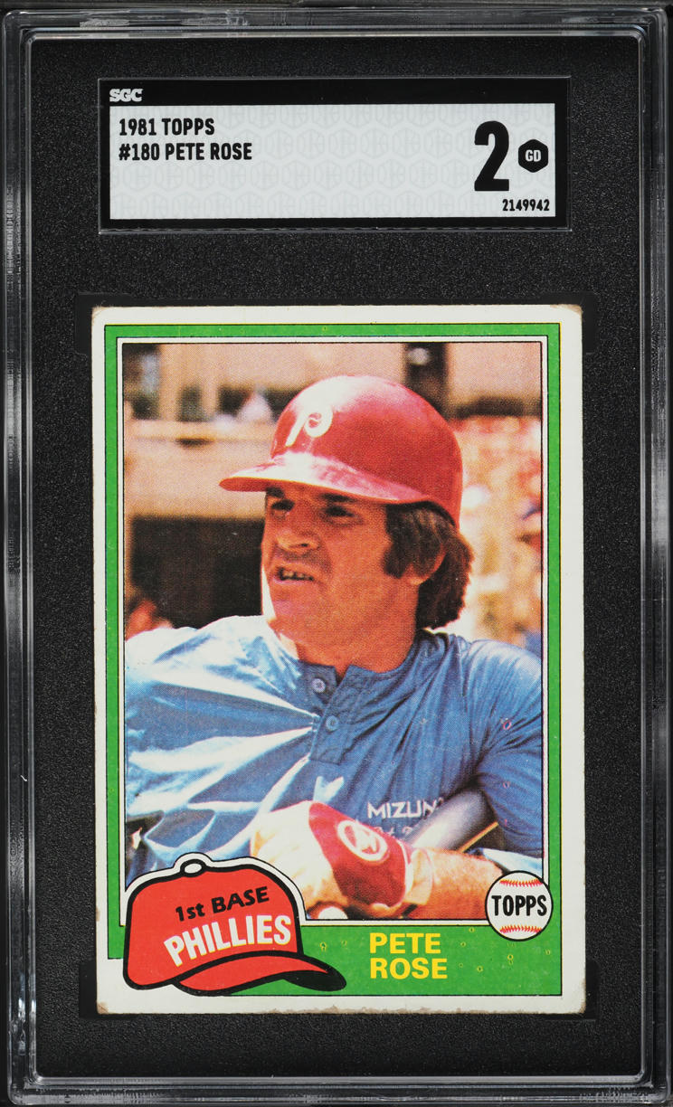 1981 Topps Pete Rose #180 SGC 2 GD