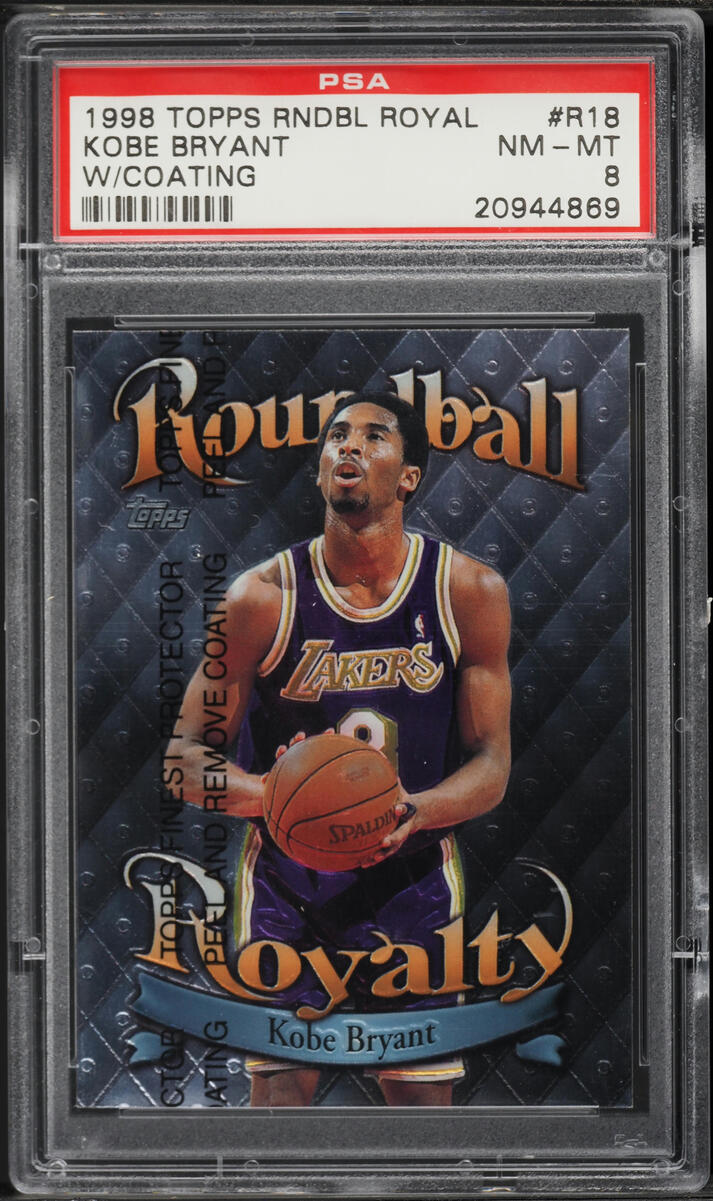1998 Topps Roundball Royalty w/ Coating Kobe Bryant #R18 PSA 8 NM-MT