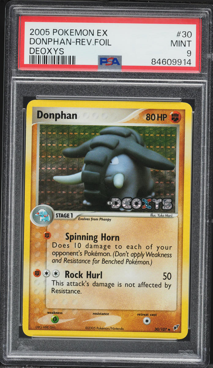 2005 Pokemon EX Deoxys Reverse Holo Donphan #30 PSA 9 MINT