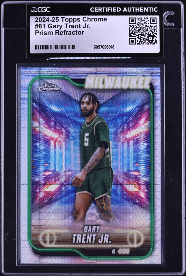 2025 Topps Basketball Gold Gary Trent Jr. /2025 #59 CGC AUTH on