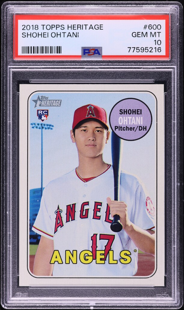 大谷翔平 2018 TOPPS HERITAGE '69 DECKLE 2018 Topps Heritage '69 Deckle Edge Shohei Ohtani ROOKIE #1