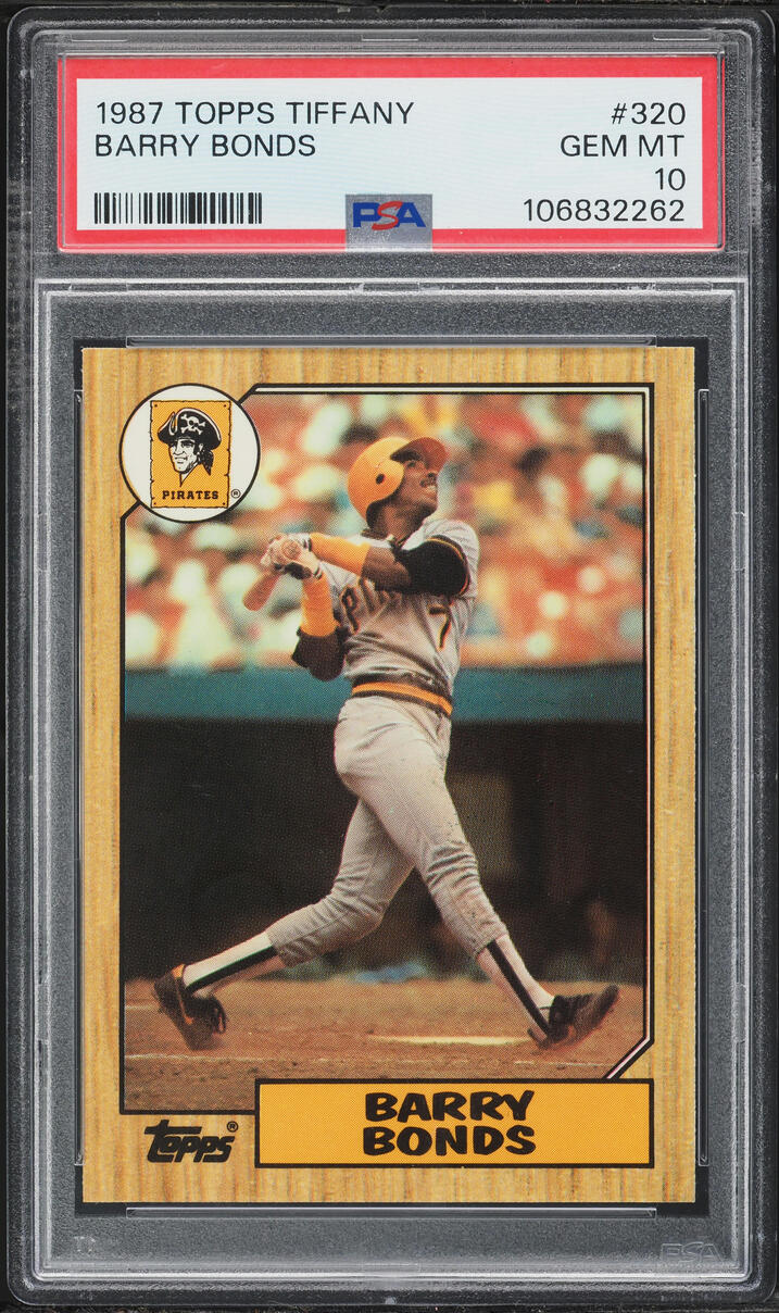 1987 Topps Tiffany Barry Bonds ROOKIE #320 PSA 10 GEM MINT