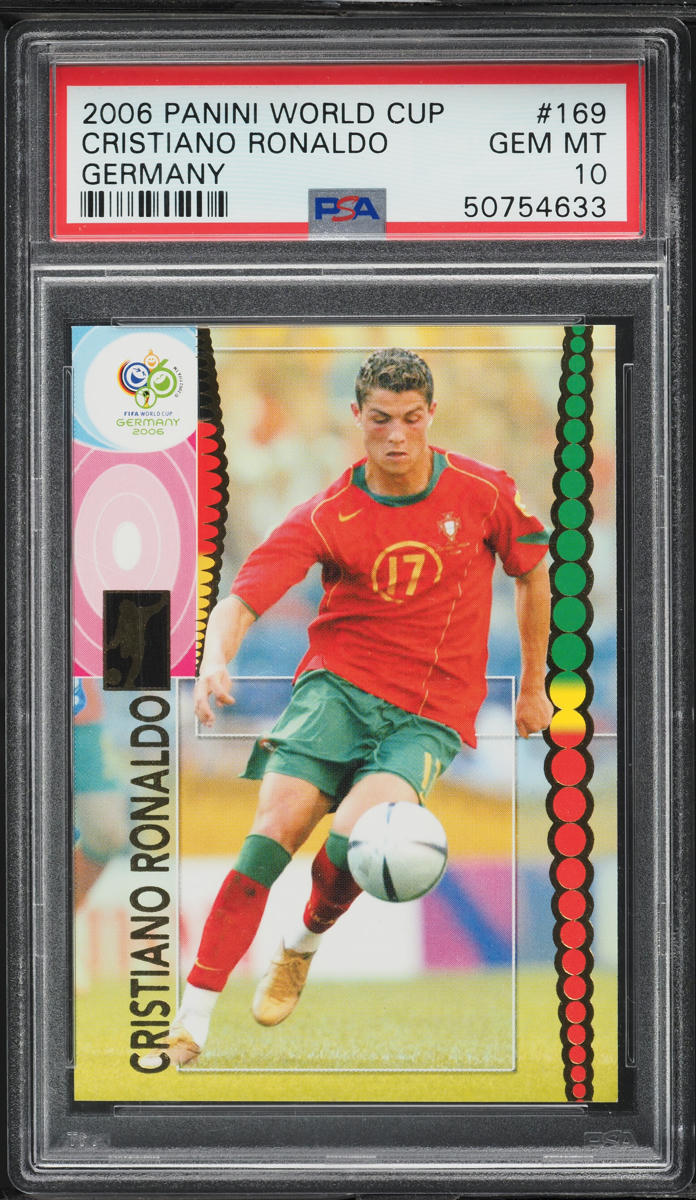 2006 Panini World Cup Germany Cristiano Ronaldo #169 PSA 10 GEM MINT