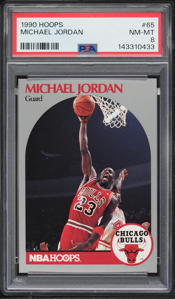 1990 Hoops Michael Jordan #65 PSA 8 NM-MT