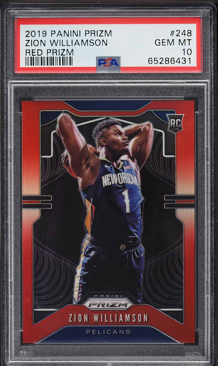 2019 Panini Prizm Zion Williamson ROOKIE RC #248 PSA 10 GEM