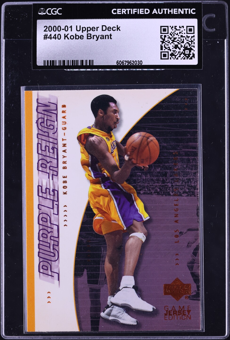 2000 Upper Deck Basketball Bryant #440 CGC AUTH
