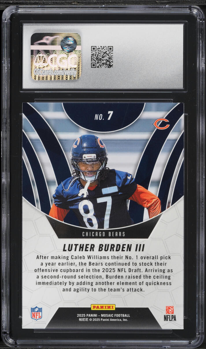2025 Panini Mosaic Elevate Luther Burden III ROOKIE #7 CGC 10 GEM MINT