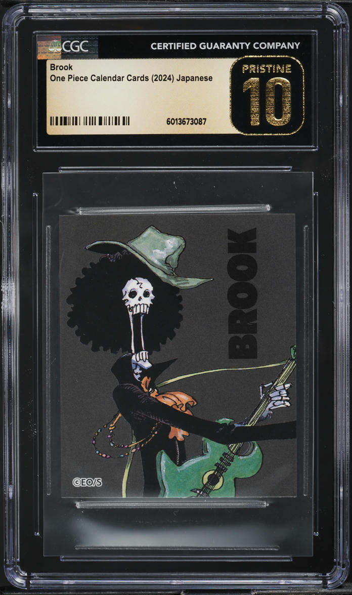 2024 One Piece Japanese Calendar Cards Brook CGC 10 PRISTINE