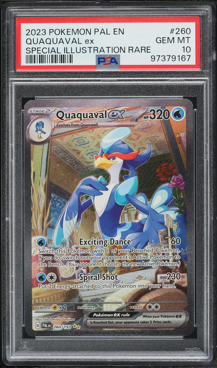 2023 Pokemon Scarlet & Violet Paldea Evolved SIR Quaquaval EX #260 PSA 10 GEM MINT