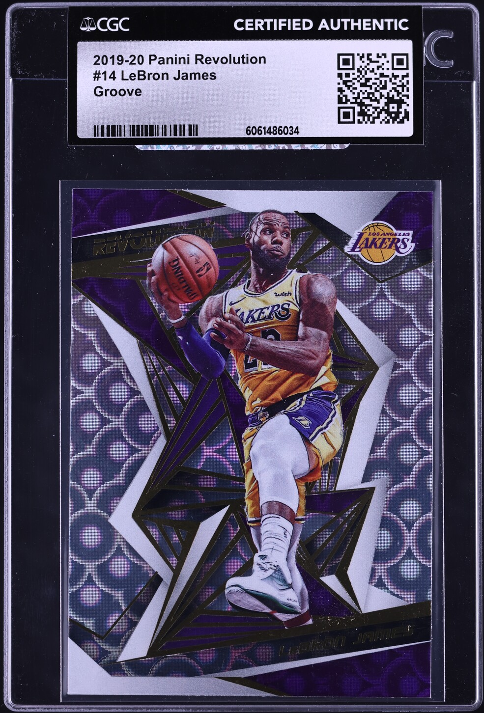 2019 Panini Revolution Groove LeBron James #14 CGC AUTH