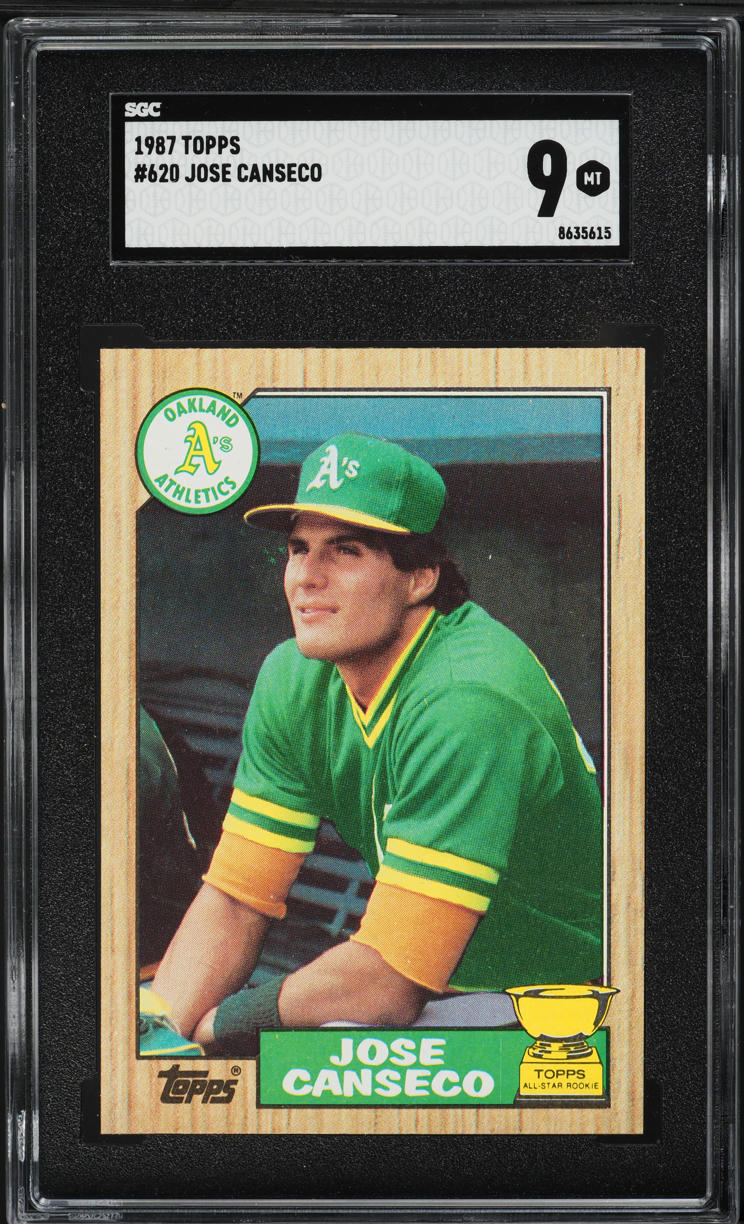 1987 Topps Jose Canseco ROOKIE #620 SGC 9 MINT