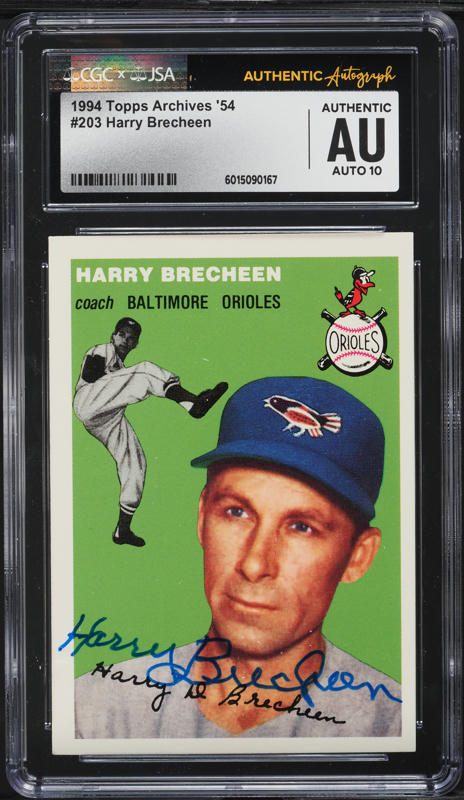 1979 TCMA '50's Harry Brecheen AUTO #166 JSA CGC AUTH on Fanatics
