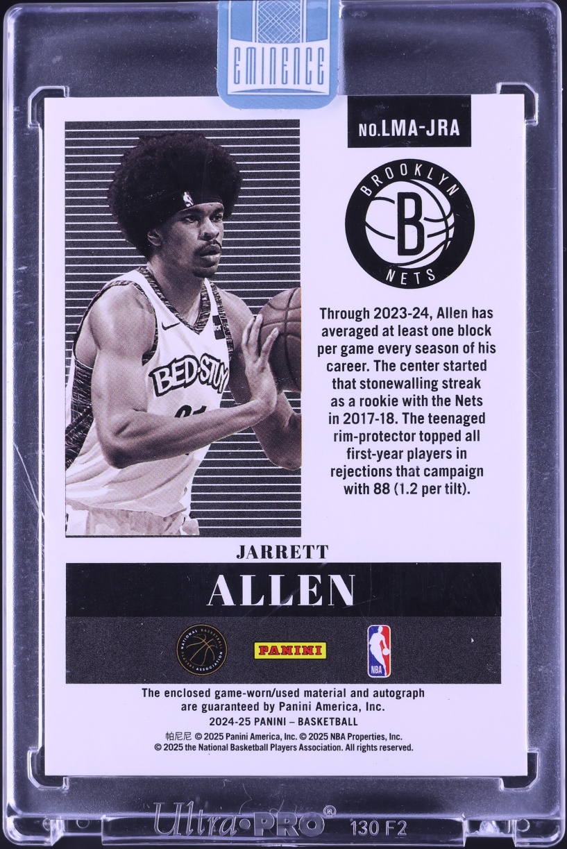 2024 Panini Eminence Jarret Allen LOGOMAN PATCH AUTO 1/5 #LMA-JRA