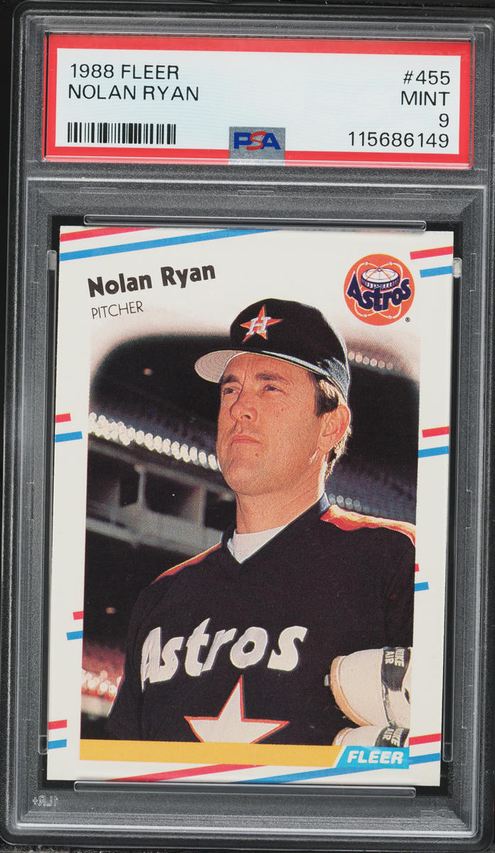 1988 Fleer Nolan Ryan #455 PSA 9 MINT
