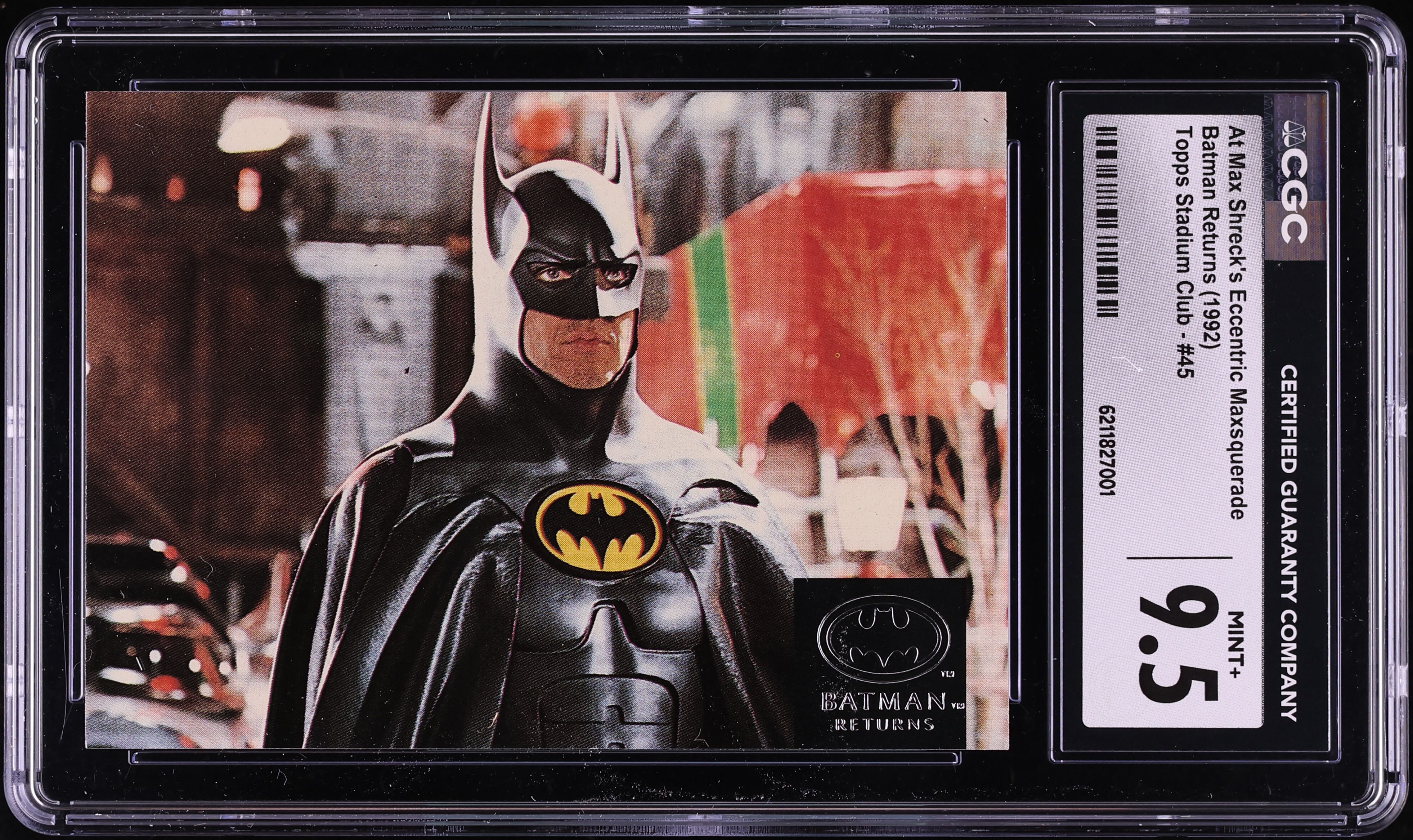 1992 Stadium Club Batman Returns At Max Shreck's Eccentric Maxsquerade… #45 CGC 9.5 MINT+