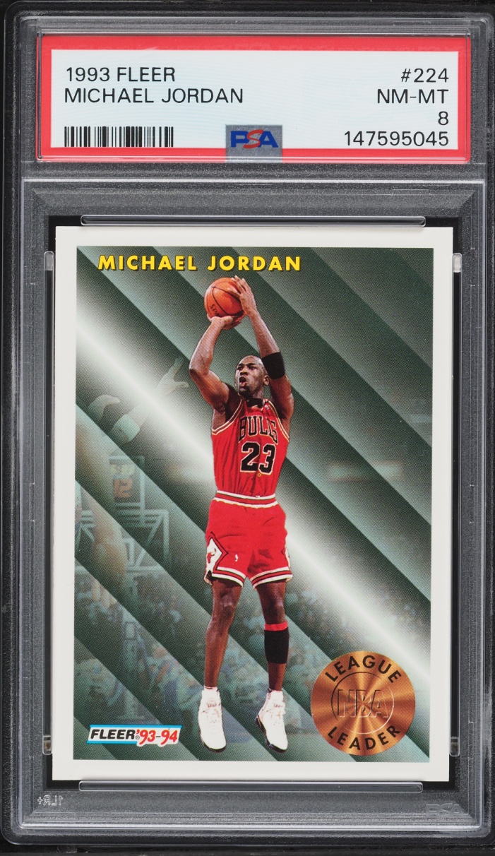 1993 Fleer Basketball Michael Jordan #224 PSA 8 NM-MT