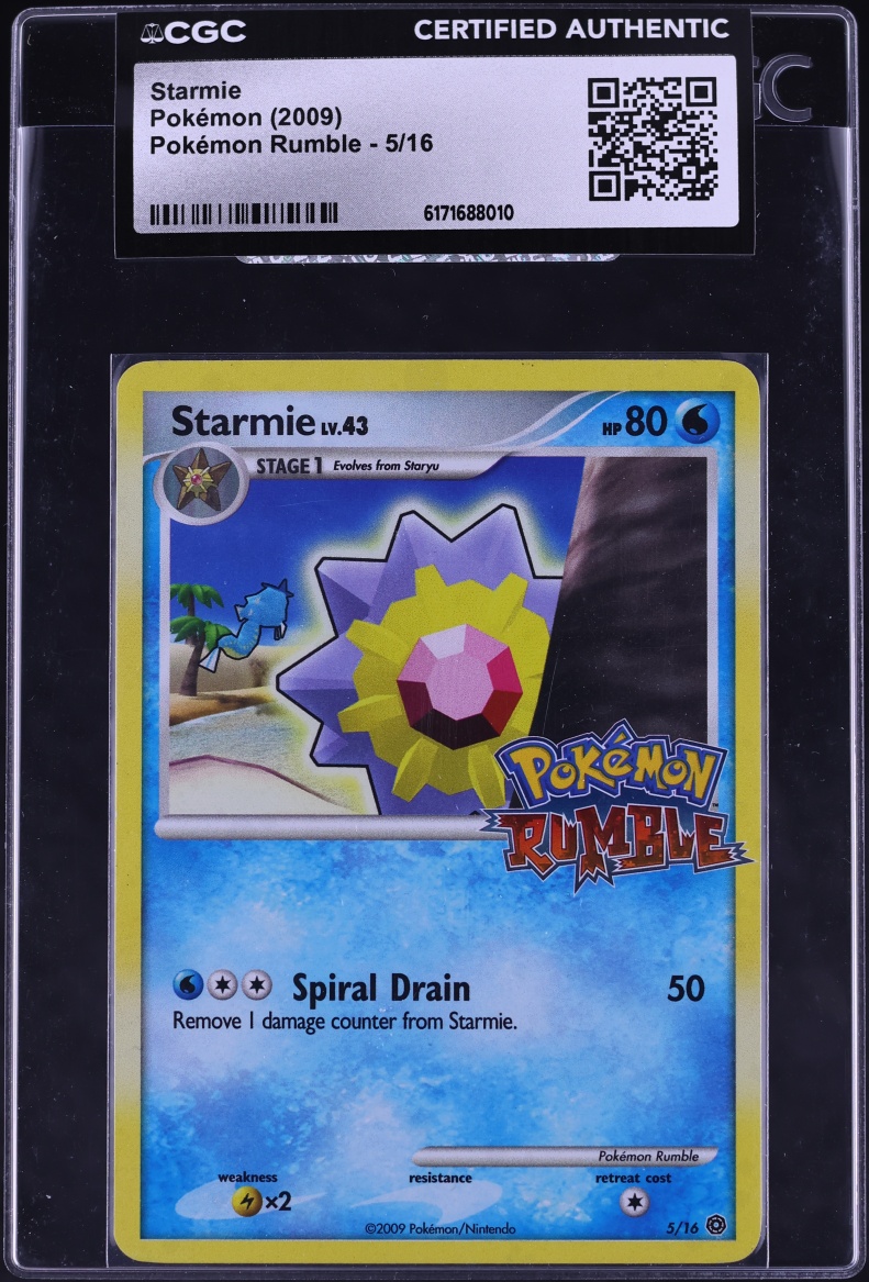 2009 Pokemon Platinum Rumble Starmie #5 CGC AUTH