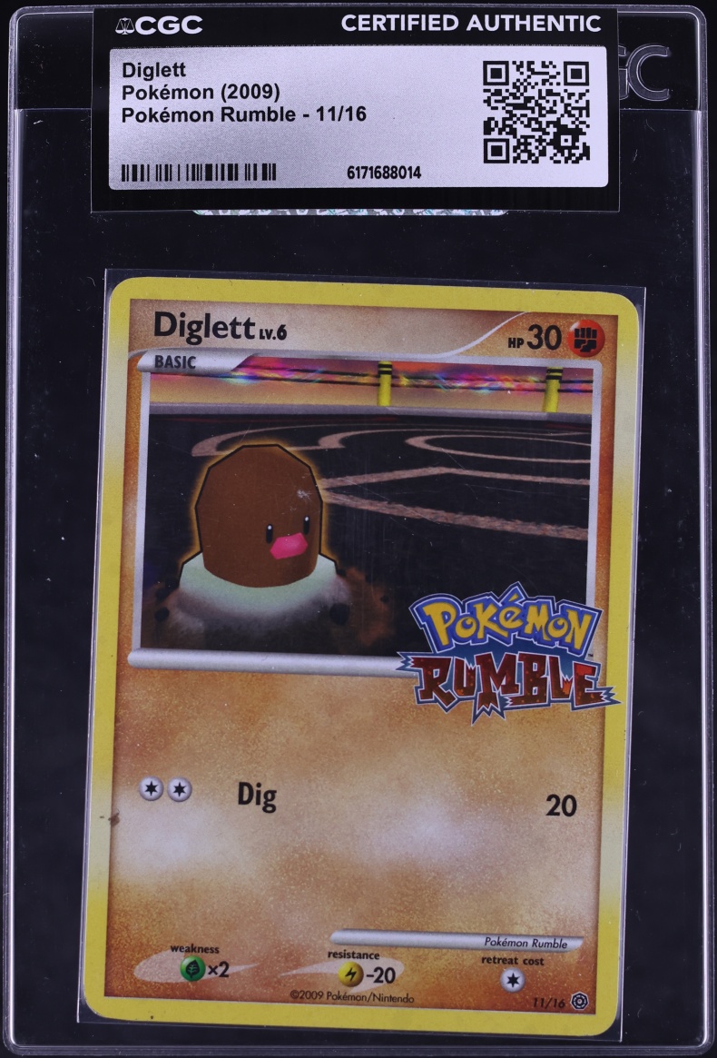 2009 Pokemon Platinum Rumble Diglett #11 CGC AUTH