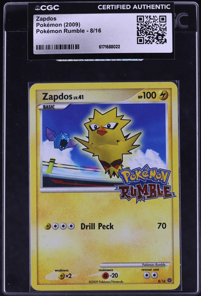 2009 Pokemon Platinum Rumble Zapdos #8 CGC AUTH