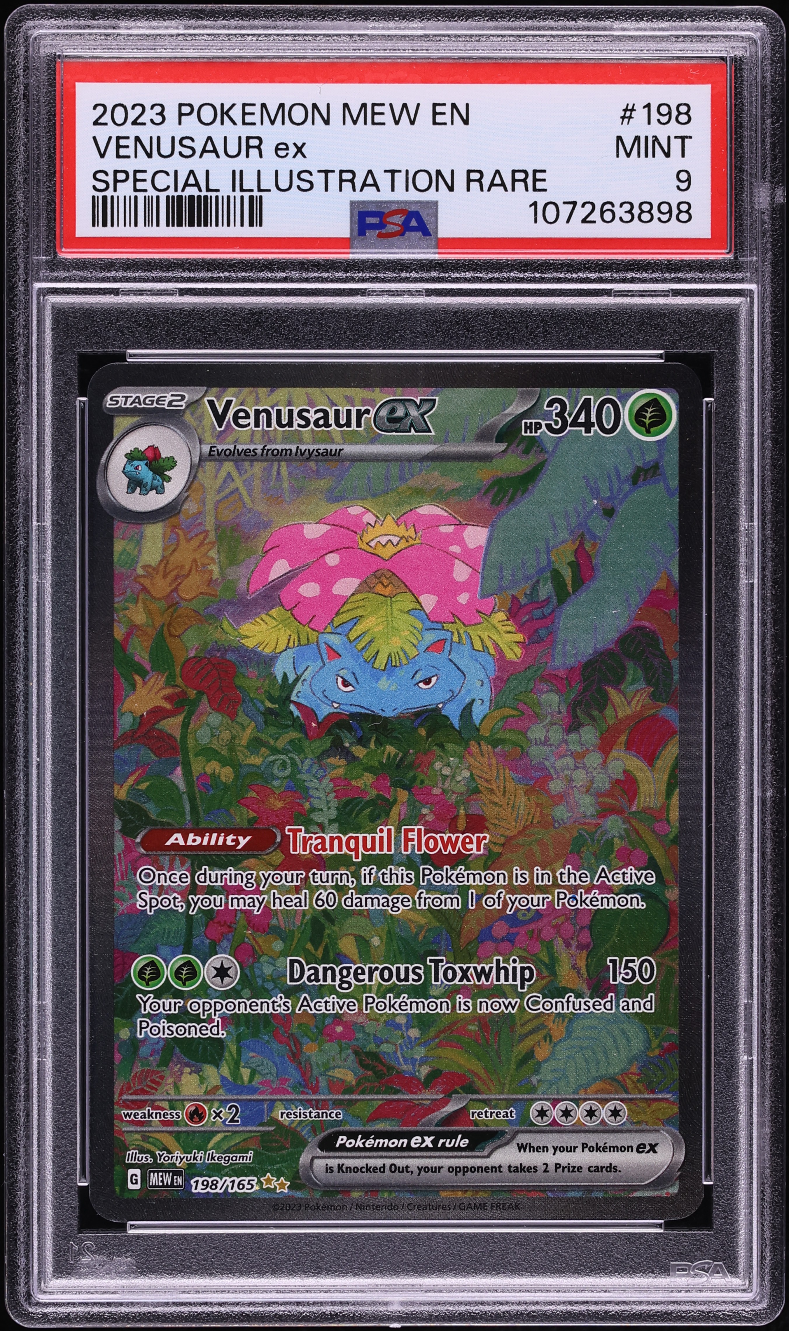 2023 Pokemon Scarlet & Violet 151 SIR Venusaur ex #198 PSA 9 MINT