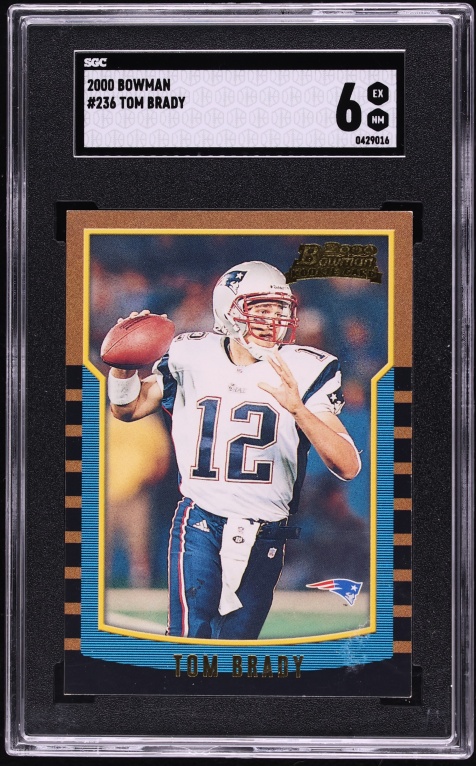 2000 Bowman Football Tom Brady ROOKIE #236 SGC 6 EXMT