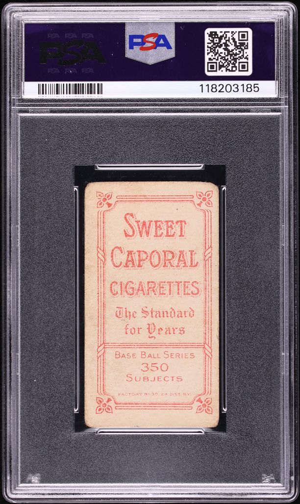 1909-11 T206 Hal Chase BLUE PORTRAIT, SWEET CAPORAL PSA 1 PR