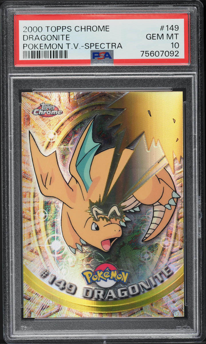 2000 Topps Chrome Pokemon Series 2 Spectra Dragonite #149 PSA 10 GEM MINT