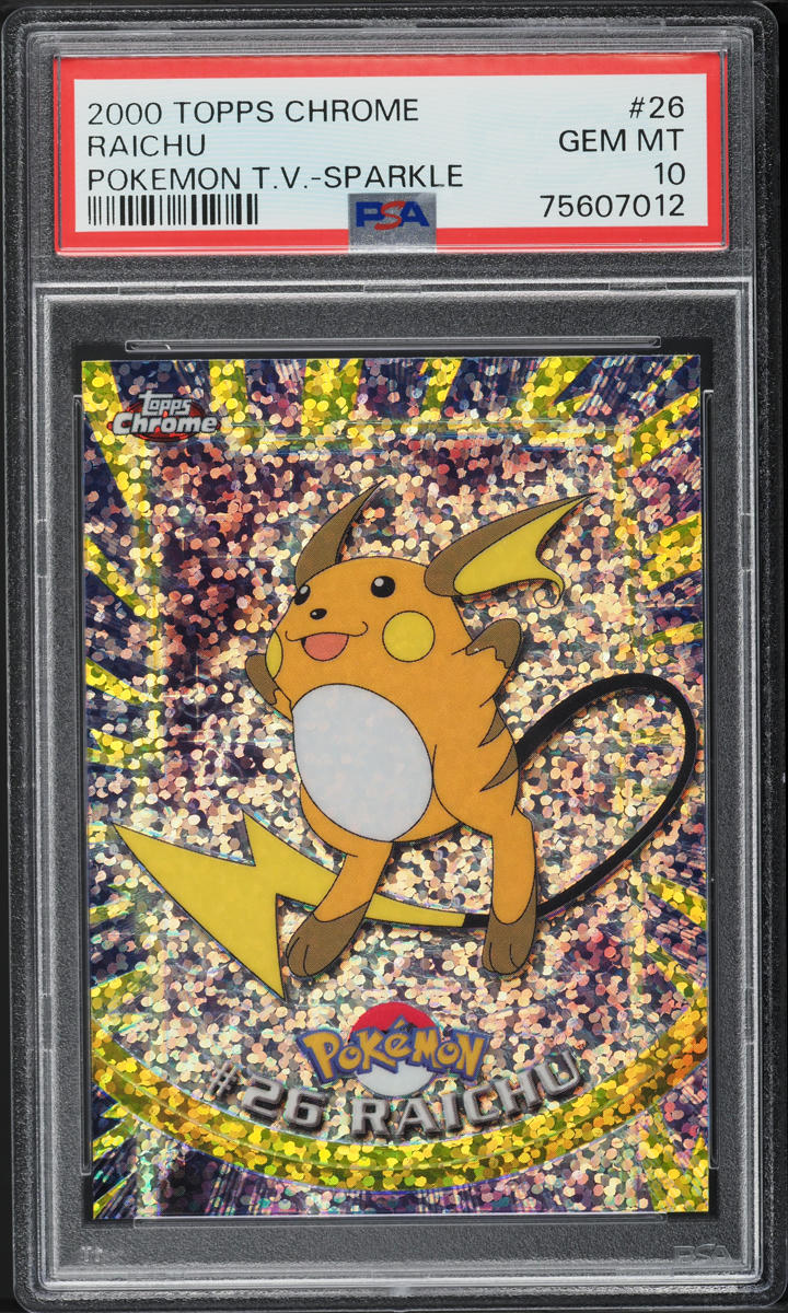 2000 Topps Chrome Pokemon Series 1 Sparkle Raichu #26 PSA 10 GEM MINT