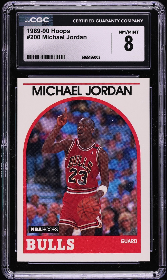 1989 Hoops Michael Jordan #200 CGC 8 NM-MT