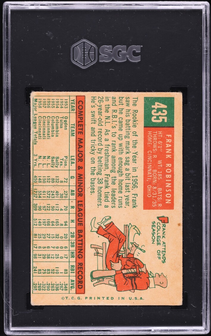 1959 Topps Frank Robinson #435 SGC 4 VGEX