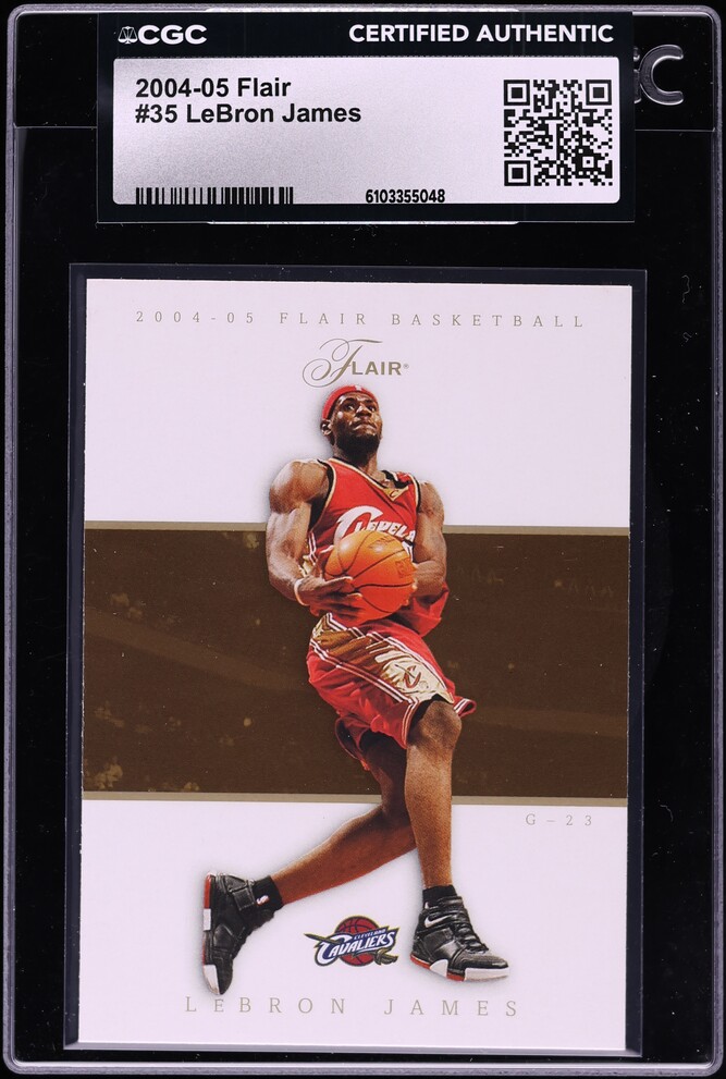 2004 Flair Basketball LeBron James #35 CGC AUTH