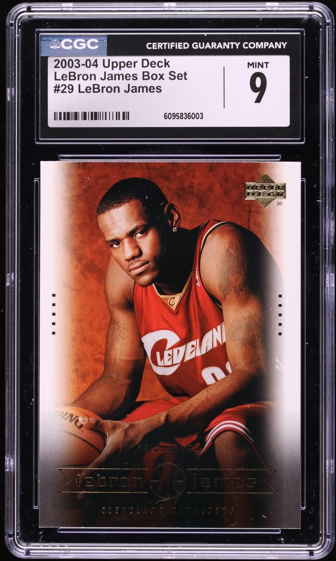 2003 Upper Deck Box Set LeBron James ROOKIE #29 CGC 9 MINT