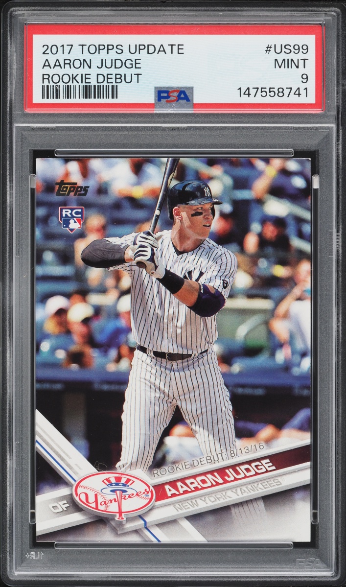 2017 Topps Update Debut Aaron Judge ROOKIE #US99 PSA 9 MINT