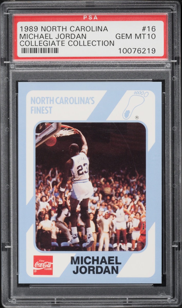 1989 North Carolina Collegiate Collection Michael Jordan #16 PSA 10 GEM MINT