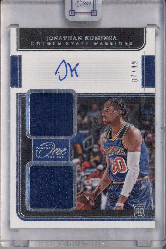 2021 Select Signatures Gold Prizm Jonathan Kuminga ROOKIE AUTO /10