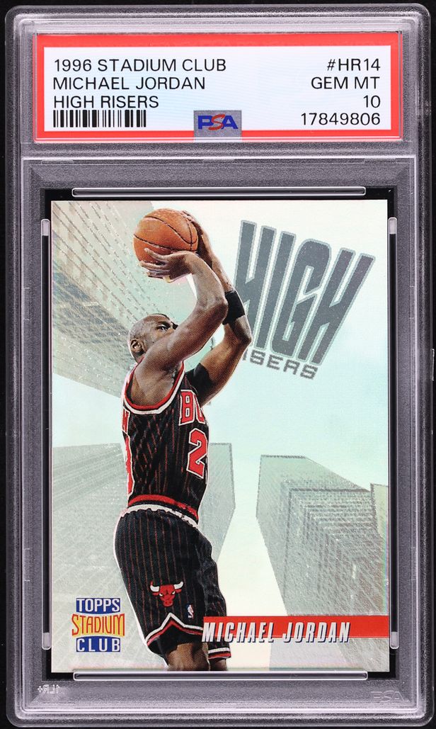 1996 Stadium Club High Risers Michael Jordan #HR14 PSA 10 GEM MINT