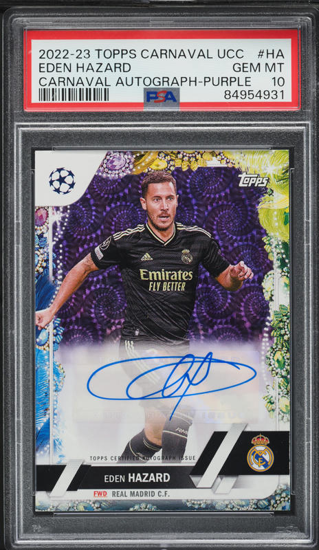 2022 Panini Prizm World Cup Purple Prizms Eden Hazard /199 #16 CSG