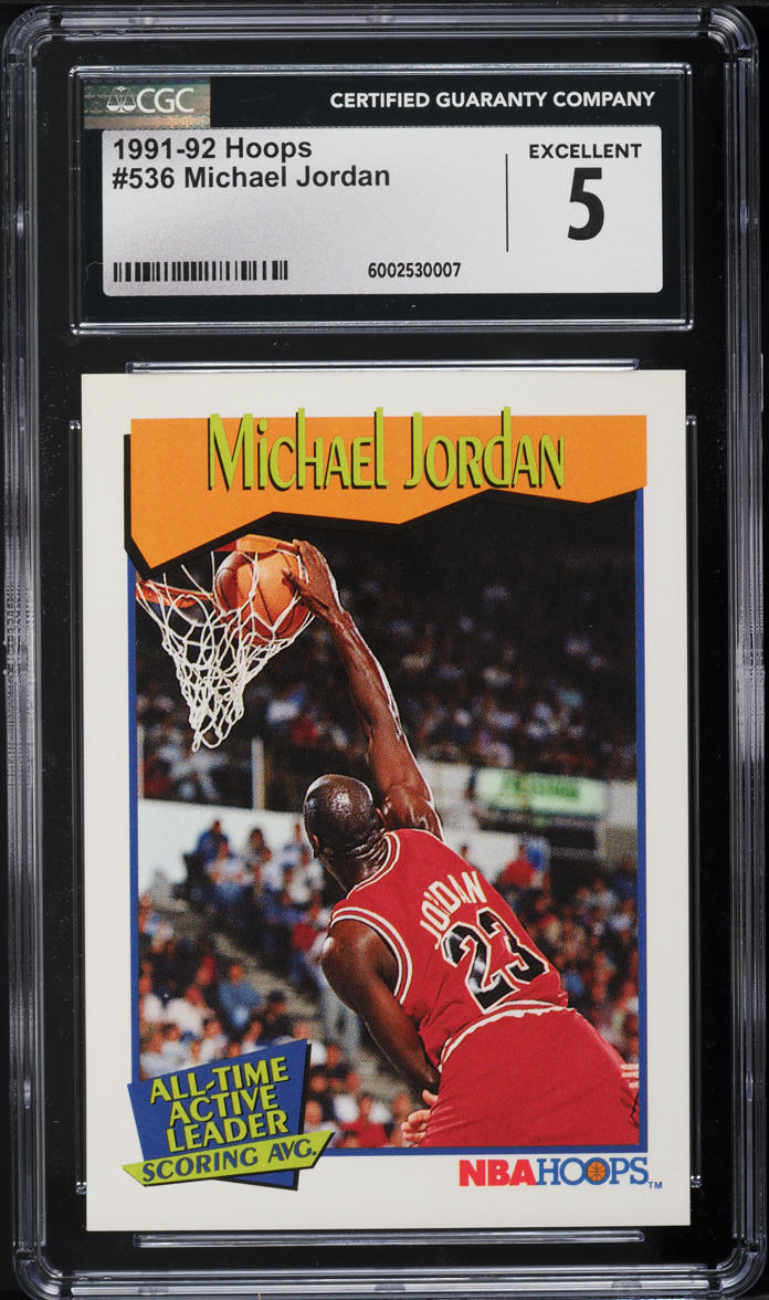 1991 Hoops Michael Jordan #536 CGC 5 EX
