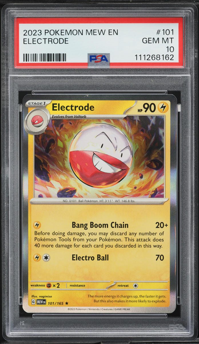 2023 Pokemon Scarlet & Violet 151 Electrode #101 PSA 10 GEM MINT