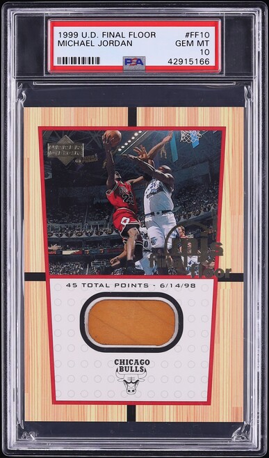 1999 UD Final Floor Michael Jordan RELIC #FF10 PSA 10 GEM MINT - Photo 1
