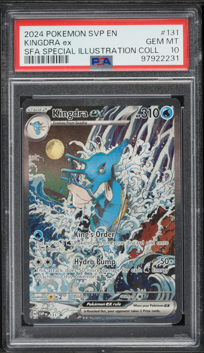 2024 Pokemon Scarlet & Violet Promo SFA Special Ill Collection Kingdra Ex #131 PSA 10 GEM MINT