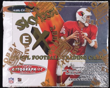 1998 Fleer Skybox E-X 2001 Football Sealed Hobby Box, 24ct Packs