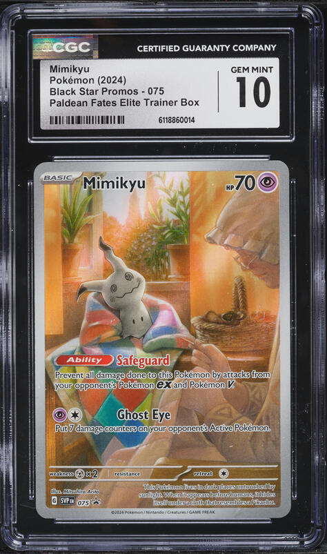 2024 Pokemon Japanese Sv-P Promo Gym Promo Pack 6 Mimikyu #156 PSA