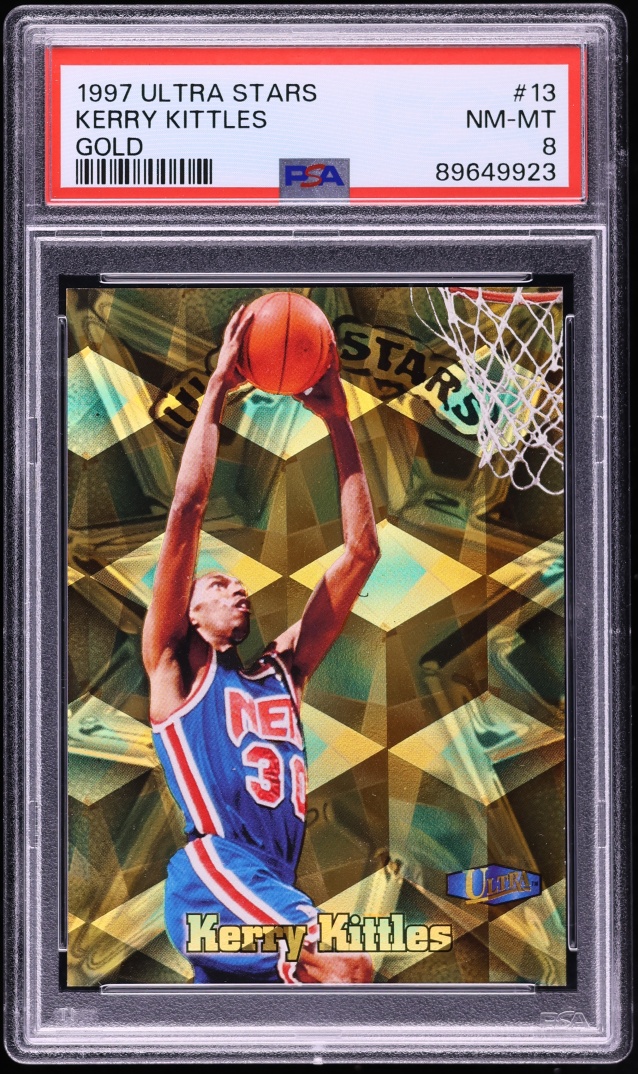 1997 Ultra Stars Gold Kerry Kittles #13 PSA 8 NM-MT - Photo 1