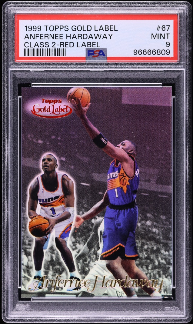 1999 Topps Gold Label Class 2 Red Label Anfernee Hardaway /50 #67 PSA 9 MINT - Photo 1