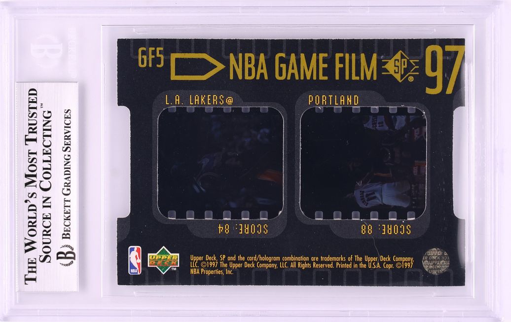 1996 SP Game Film Shaquille O'Neal #GF5 BGS 9 MINT - Photo 2