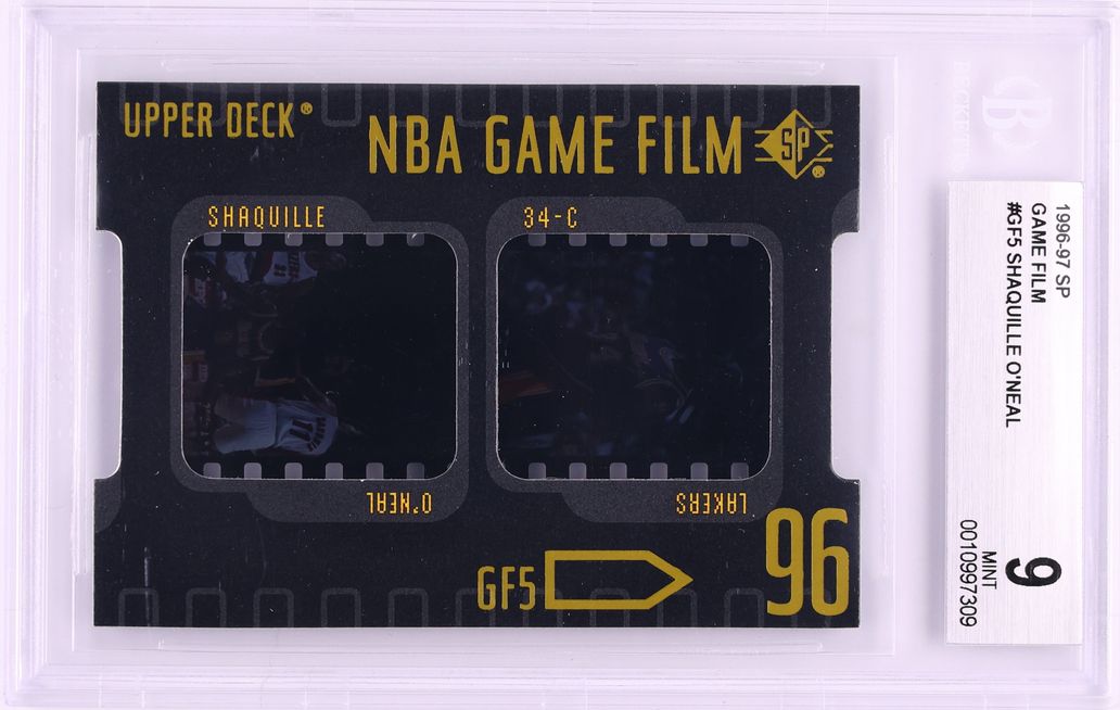 1996 SP Game Film Shaquille O'Neal #GF5 BGS 9 MINT - Photo 1
