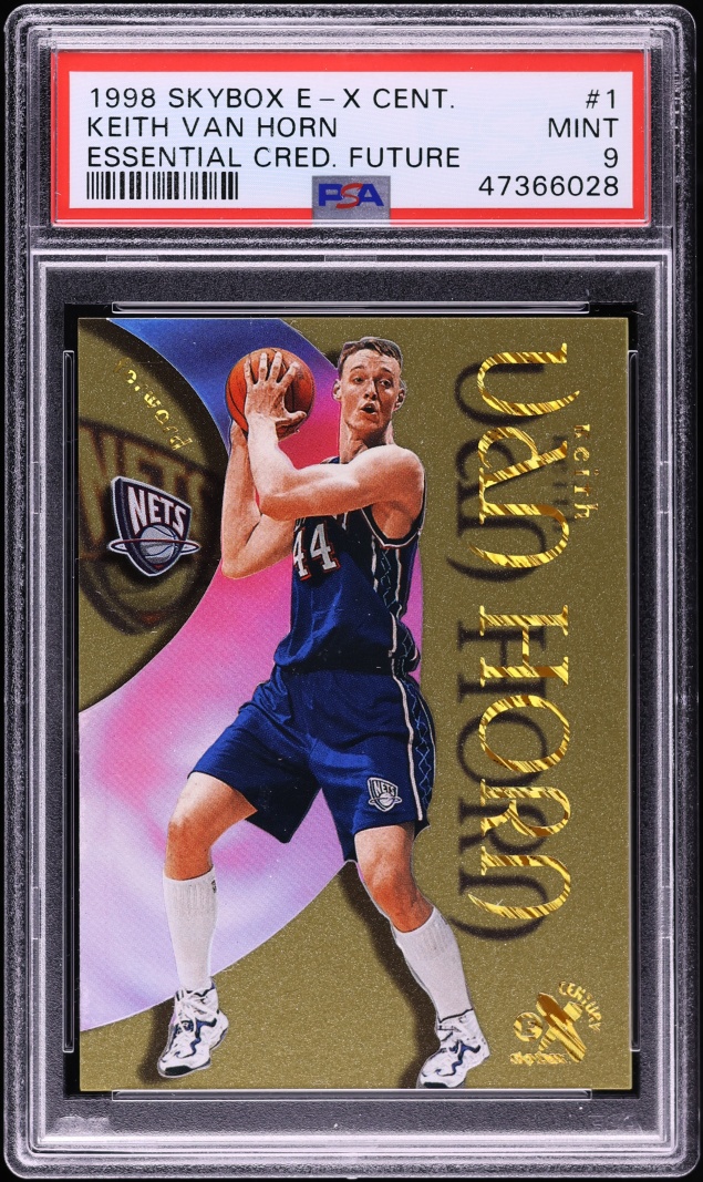 1998 Skybox E-X Century Essential Credentials Future Keith Van Horn /90 #1 PSA 9 MINT - Photo 1