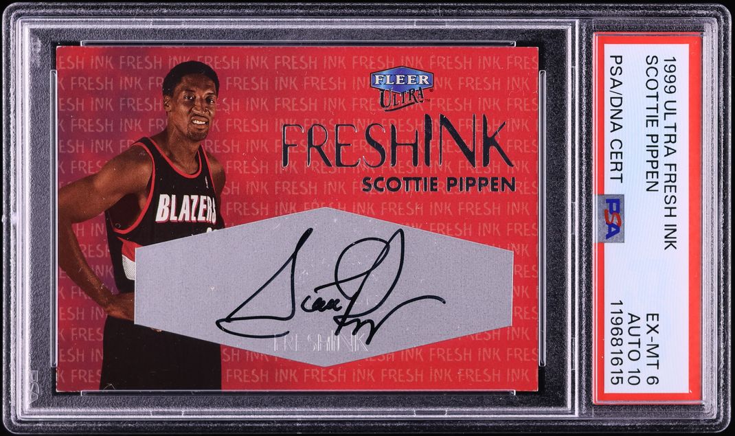 1999 Ultra Fresh Ink Scottie Pippen AUTO DNA 10 /130 PSA 6 EXMT - Photo 1