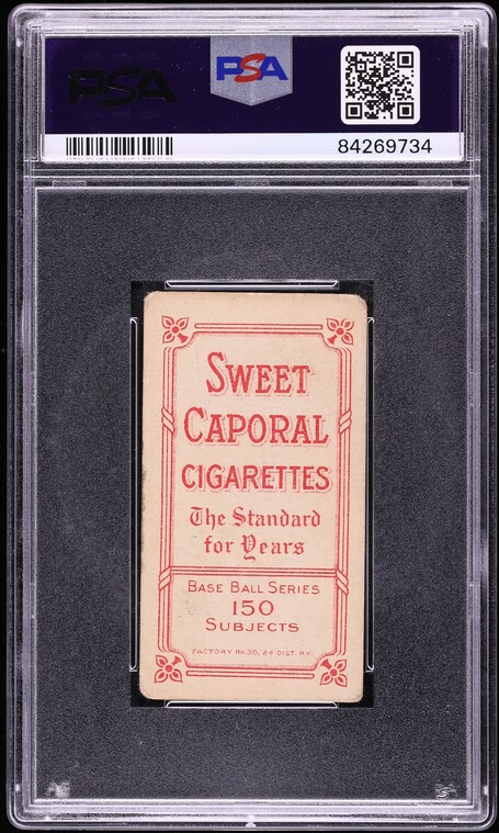 1909-11 T206 Nap Lajoie PORTRAIT, SWEET CAPORAL PSA 2 GD
